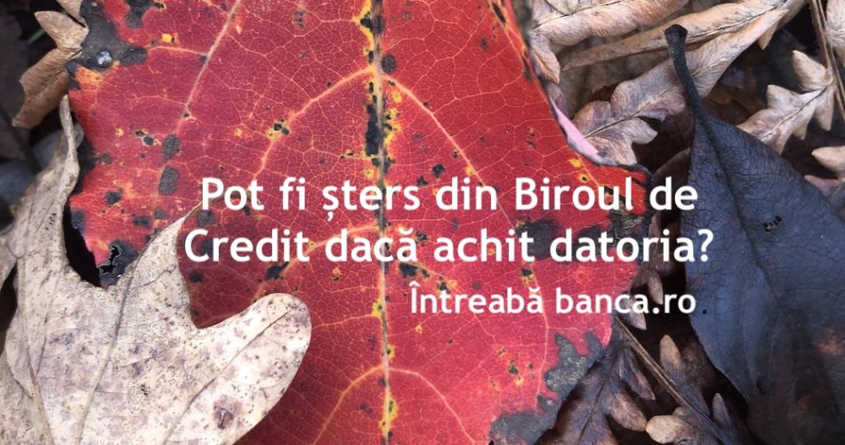 stergere biroul de credit