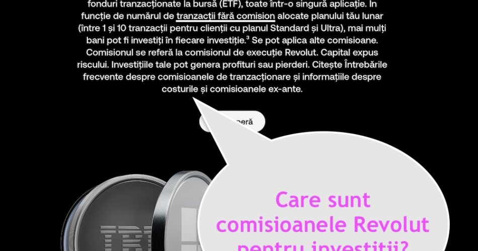 revolut, comisioane, investitii, bursa, actiuni, etf