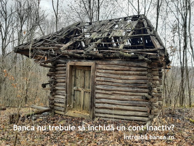 Banca nu trebuie să închidă un cont inactiv?