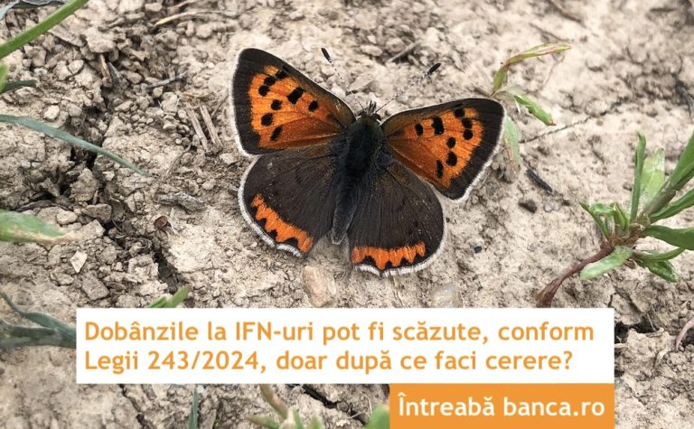 Dobânzile la IFN-uri pot fi scăzute, conform Legii 243/2024, doar după ce faci cerere?