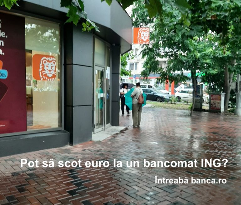 Pot să scot euro la un bancomat ING?