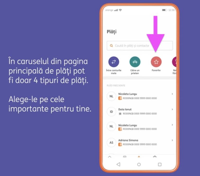 Cum fac plăți din Home Bank fără să introduc de fiecare dată contul IBAN?