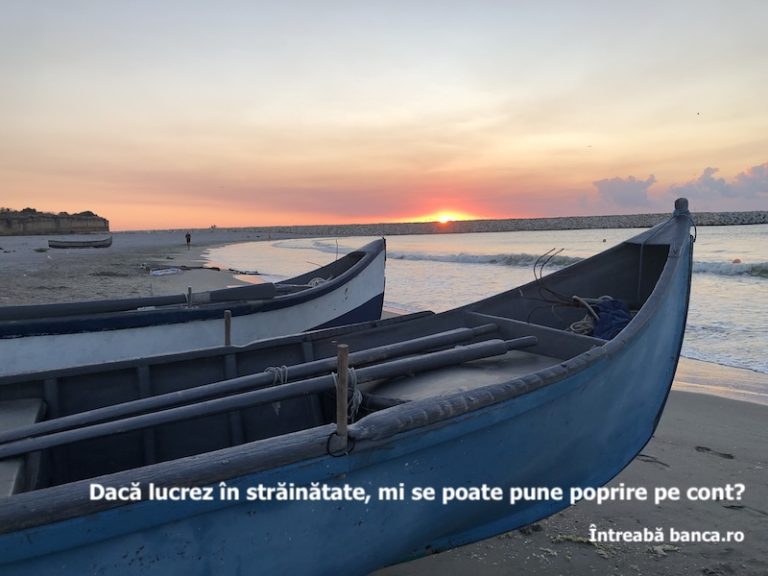 Dacă lucrez în străinătate, mi se poate pune poprire pe cont?